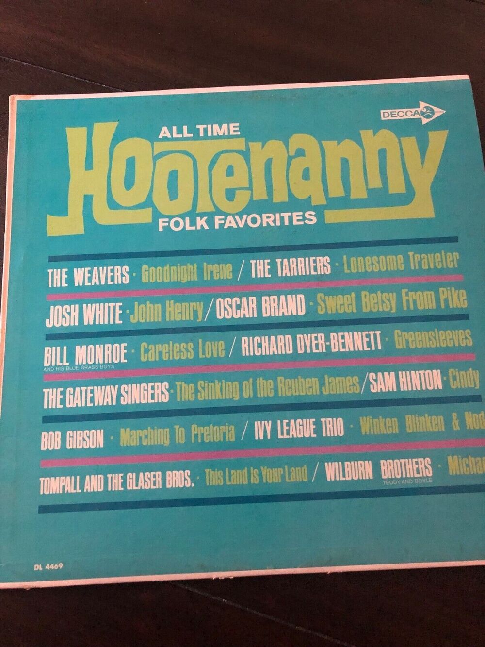 All Time Hootenanny Folk Favorites,‎ 12" LP Vinyl